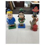 3 Figures- 1 Rubber and 2 Duncan Ceramic Co.