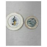 Vintage Staffordshire Girl and Her Rabbits Child