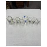 Flat of Vintage Pabst Blue Ribbon Glasses