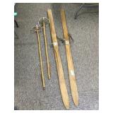 Vintage Skis and Poles