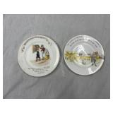 Vintage Little Boy Blue Plate and Mother Hubbard