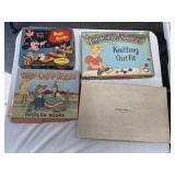 Paper Doll Clothes, Knitting Set, Paste Em Books