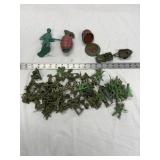 Flat of Plastic Army Toys