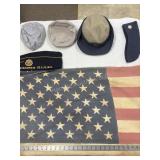 Hats and American Flag