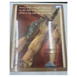 WWII Poster 24in W x 30 1/2in T