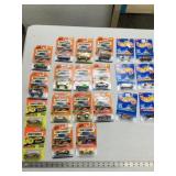 Die Cast Cars- 15 Matchbox and 6 Hot Wheels