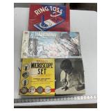 Ring Toss, Hangman and Microscope Set