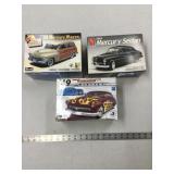 3 Model Kits- 2 Revell and 1 AMT