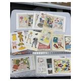 Flat of Vintage Magazines and Activity Books