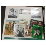 Vintage Signed Photos, Magazines, Puzzle and Writ