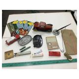 Vintage La Reine Cigarette Box, Pressed Steel Toy