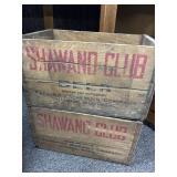 Vintage Shawano Club Beer Crates