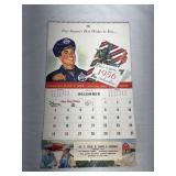 Vintage 1956 Advertising Calendar