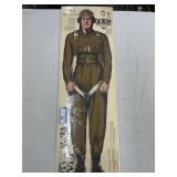 Vintage Paper Craft Pattern Aviator