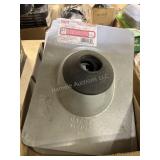 Box of Roofing Nails and 2 Oatey No Vent Roof Flas