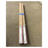 2 Adjustable Shower Rod Steel 43in-72in