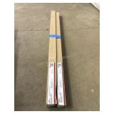 2 Adjustable Shower Rod Steel 43in-72in