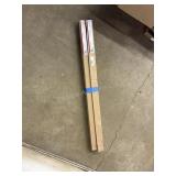 2 Adjustable Shower Rod Steel 43in-72in