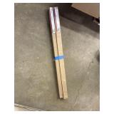 2 Adjustable Shower Rod Steel 43in-72in