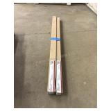 2 Adjustable Shower Rod Steel 43in-72in