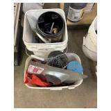 2 Buckets of Hardware including washers, nails and