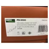 Matco Norca Two Handled Roman Tub Faucet with Div