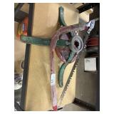 Hand Saw and Tree Metal Stand