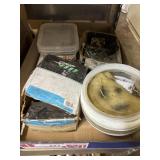 Flat of Nails, Light Fixture, Screws and Other