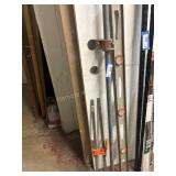 Level, 2 Bar Clamps and a Pipe Clamp