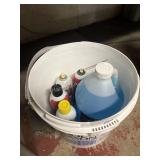 Bucket of Washer Fluid, Starting Fluid and PB Bl