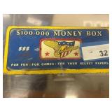 Money Box with Bills