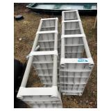 2 Plano Plastic Shelves