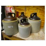 4 Stoneware Jugs