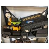 Tool Cases, Dewalt Drill, Flashlight and Other Ba