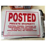 Lot of Private Property Signs