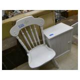 2 Pieces of Furniture- Chair and Cabinet