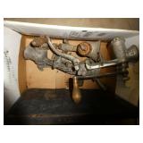 4 Meat Grinders and Pan