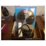 Palm Sander, Discs and 10in Saw Blade