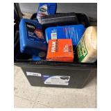 Box of ATF, Motor Oil, Filters and Other