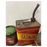 Farm Oyl Grease Can and Gas Can
