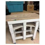 Rolling Table 2ftx4ft Top 38In Tall