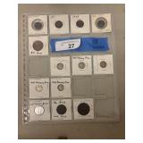 Sheet of 13 Coins