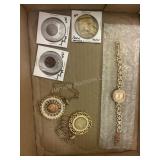 2 Wheat Pennies, 2 Coin Necklaces, Postal Service