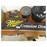 Miller Plastic Sign-Some Damage