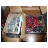 Bolts and 2 Boxes of Misc. Cords