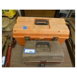 2 Plastic Tool Boxes with Contents
