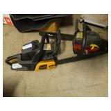 2 Chainsaws-Turns over has Compression