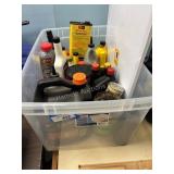 Tote of Oil, Lube and Other Auto Fluids