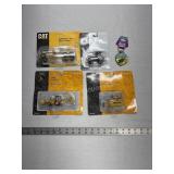 Ertl Die Casts- 2 JD, 1 CAT, 1 White and JD Keych
