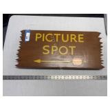Wood Kodak Picture Spot Sign